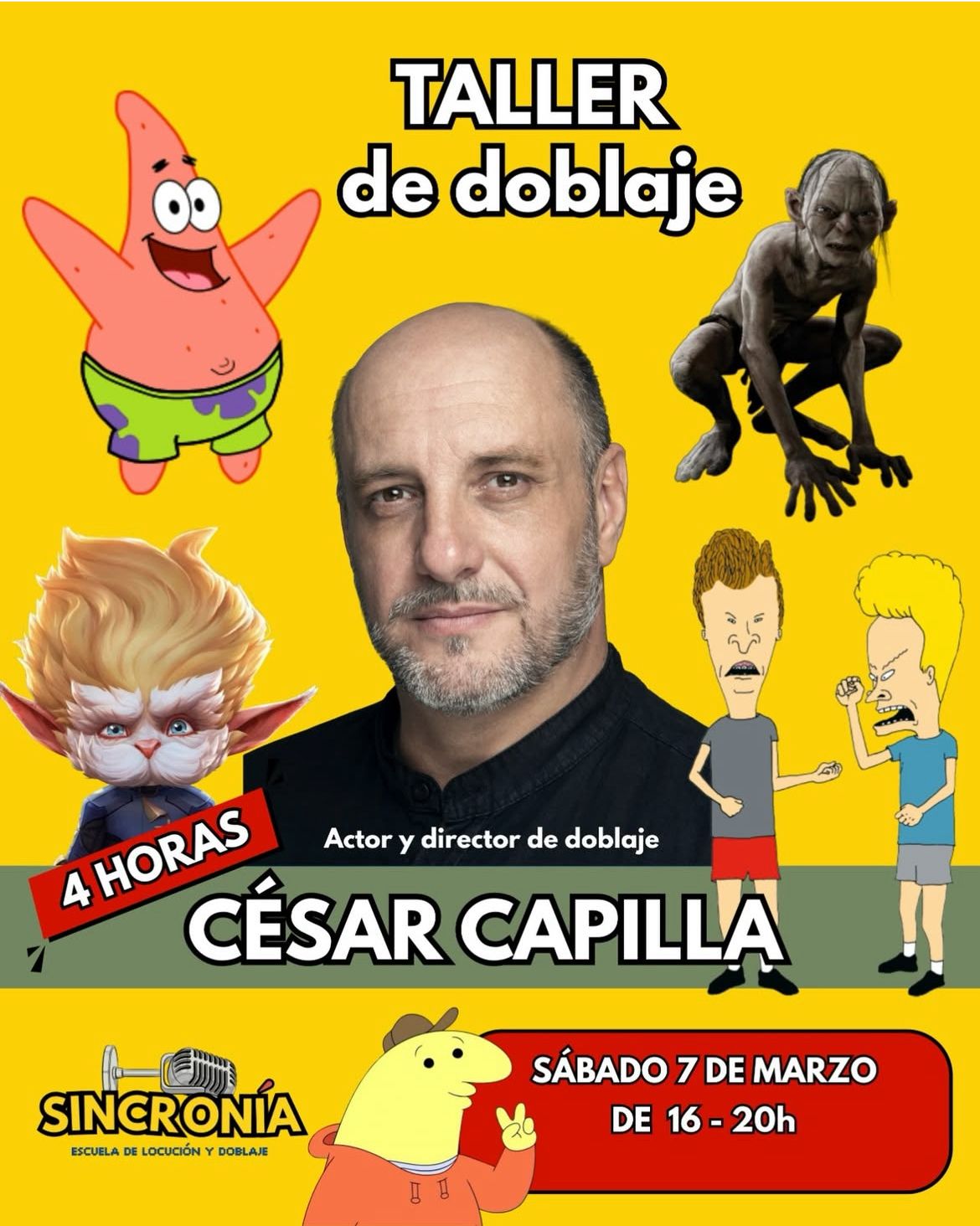 Mastercass César Capilla | 7 marzo, 16:00 - 20:00