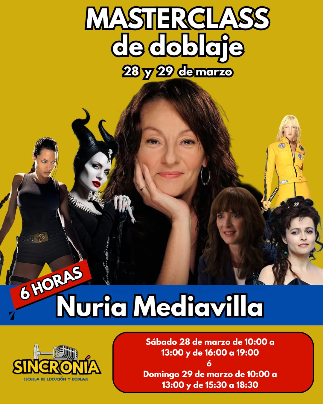 Masterclass Nuria Mediavilla 28 marzo